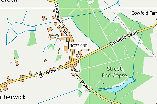 RG27 9BP map - OS VectorMap District (Ordnance Survey)