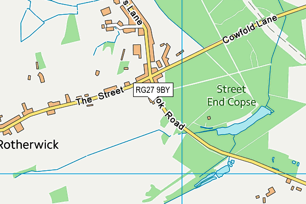 RG27 9BY map - OS VectorMap District (Ordnance Survey)