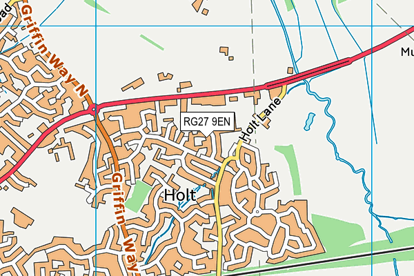 RG27 9EN map - OS VectorMap District (Ordnance Survey)