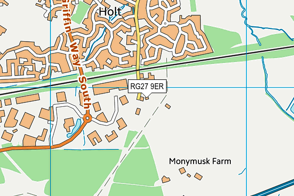 RG27 9ER map - OS VectorMap District (Ordnance Survey)