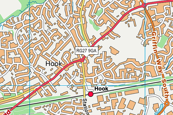 Map of HOOK DENTAL PRACTICE LIMITED at district scale