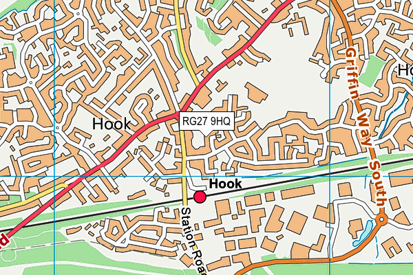 RG27 9HQ map - OS VectorMap District (Ordnance Survey)