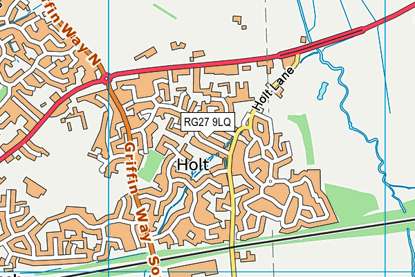 RG27 9LQ map - OS VectorMap District (Ordnance Survey)