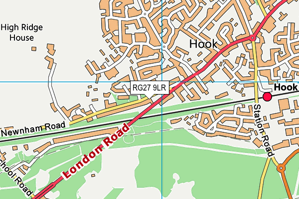 RG27 9LR map - OS VectorMap District (Ordnance Survey)