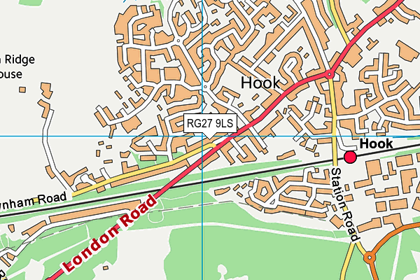 RG27 9LS map - OS VectorMap District (Ordnance Survey)