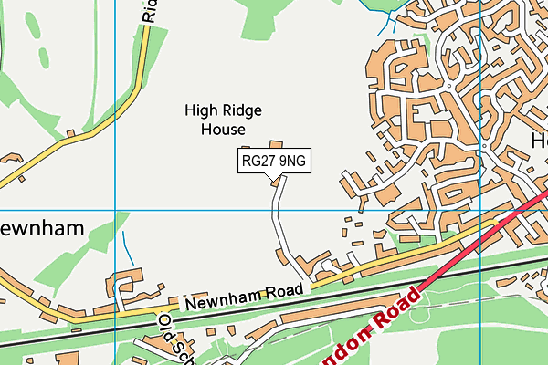 RG27 9NG map - OS VectorMap District (Ordnance Survey)