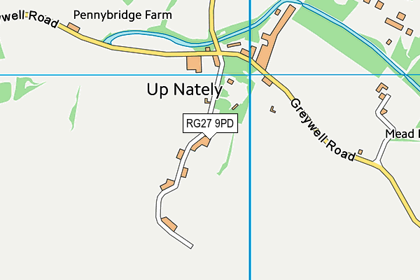 RG27 9PD map - OS VectorMap District (Ordnance Survey)