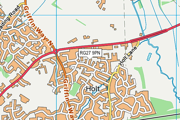 RG27 9PN map - OS VectorMap District (Ordnance Survey)