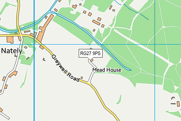 RG27 9PS map - OS VectorMap District (Ordnance Survey)