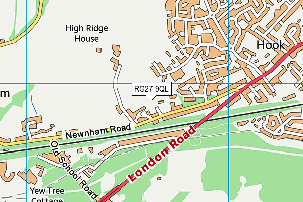 RG27 9QL map - OS VectorMap District (Ordnance Survey)