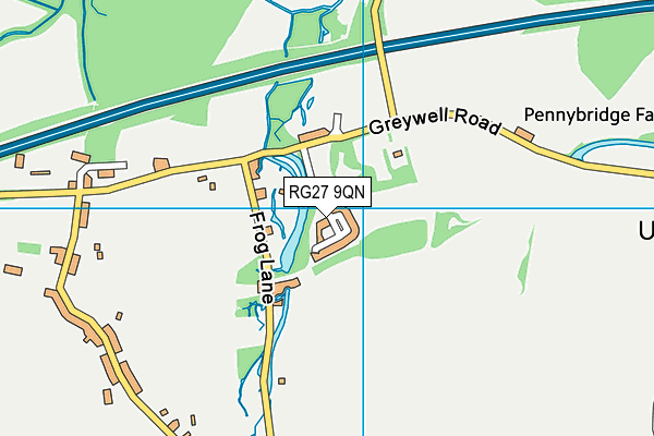 RG27 9QN map - OS VectorMap District (Ordnance Survey)