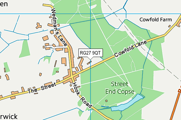 RG27 9QT map - OS VectorMap District (Ordnance Survey)