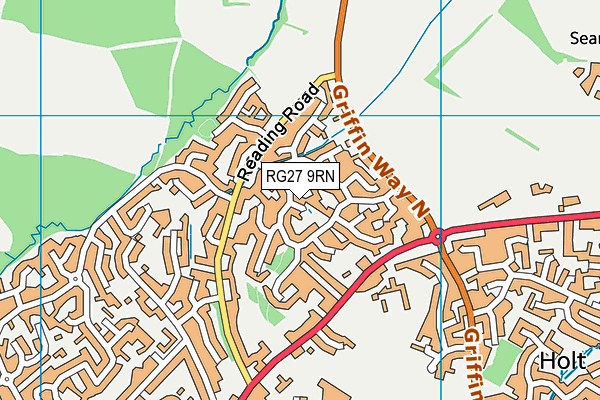 RG27 9RN map - OS VectorMap District (Ordnance Survey)