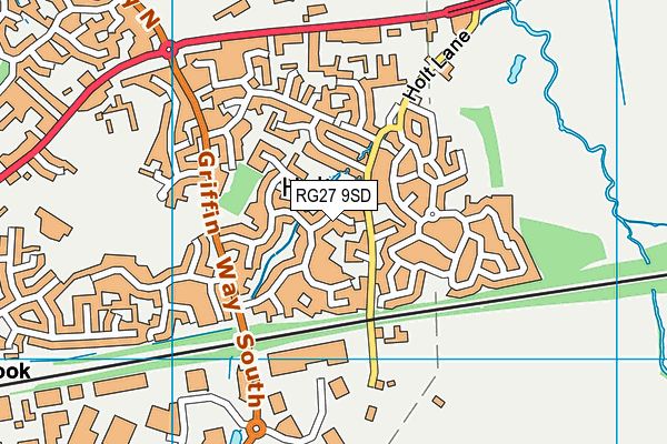 RG27 9SD map - OS VectorMap District (Ordnance Survey)