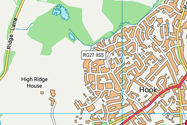 RG27 9SS map - OS VectorMap District (Ordnance Survey)