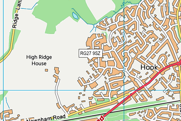 RG27 9SZ map - OS VectorMap District (Ordnance Survey)