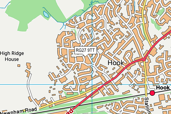 RG27 9TT map - OS VectorMap District (Ordnance Survey)