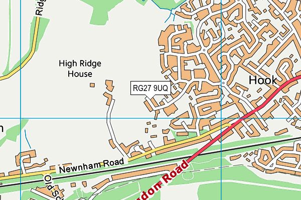 RG27 9UQ map - OS VectorMap District (Ordnance Survey)