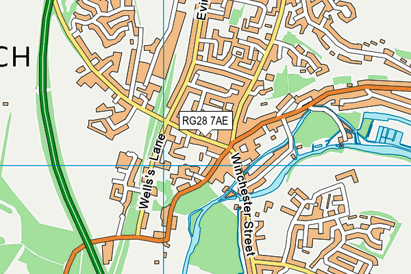 RG28 7AE map - OS VectorMap District (Ordnance Survey)