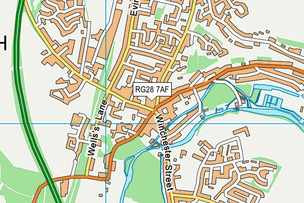 RG28 7AF map - OS VectorMap District (Ordnance Survey)