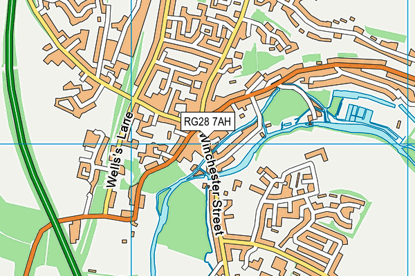 RG28 7AH map - OS VectorMap District (Ordnance Survey)