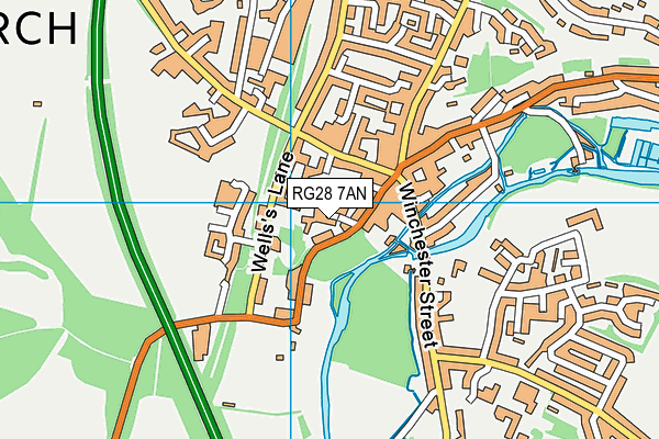 RG28 7AN map - OS VectorMap District (Ordnance Survey)