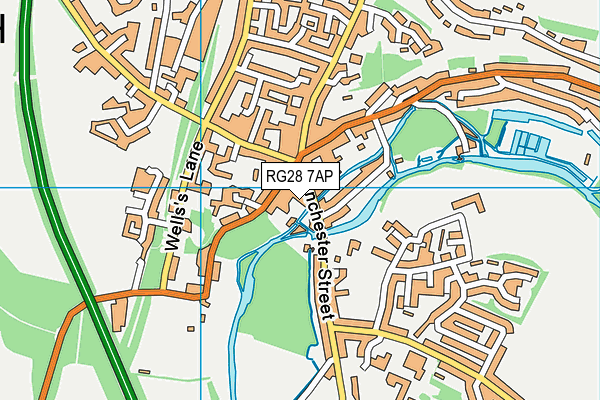 RG28 7AP map - OS VectorMap District (Ordnance Survey)