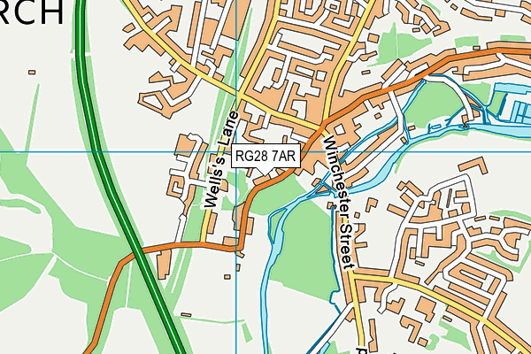 RG28 7AR map - OS VectorMap District (Ordnance Survey)