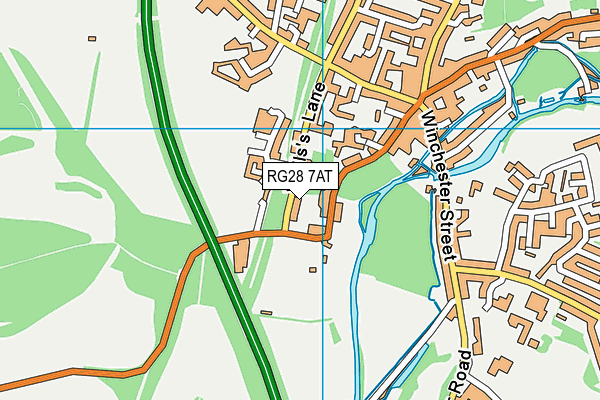 RG28 7AT map - OS VectorMap District (Ordnance Survey)