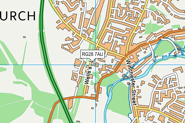 RG28 7AU map - OS VectorMap District (Ordnance Survey)