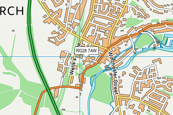 RG28 7AW map - OS VectorMap District (Ordnance Survey)