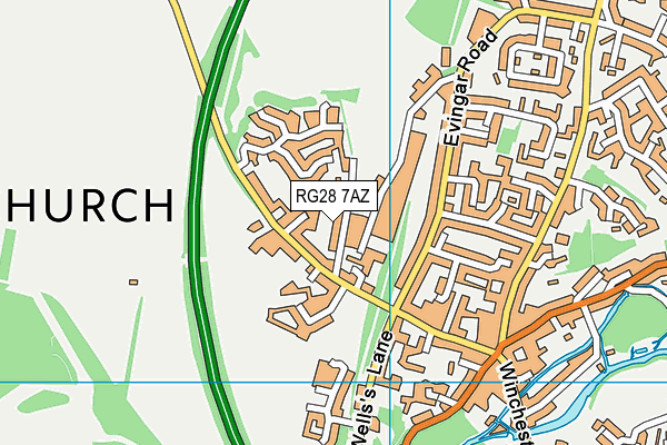 RG28 7AZ map - OS VectorMap District (Ordnance Survey)