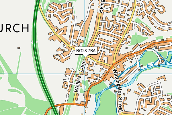 RG28 7BA map - OS VectorMap District (Ordnance Survey)