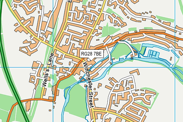 RG28 7BE map - OS VectorMap District (Ordnance Survey)