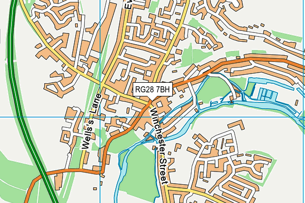 RG28 7BH map - OS VectorMap District (Ordnance Survey)