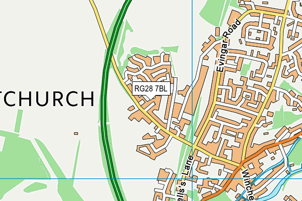 RG28 7BL map - OS VectorMap District (Ordnance Survey)