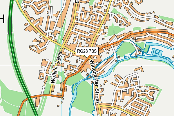 RG28 7BS map - OS VectorMap District (Ordnance Survey)