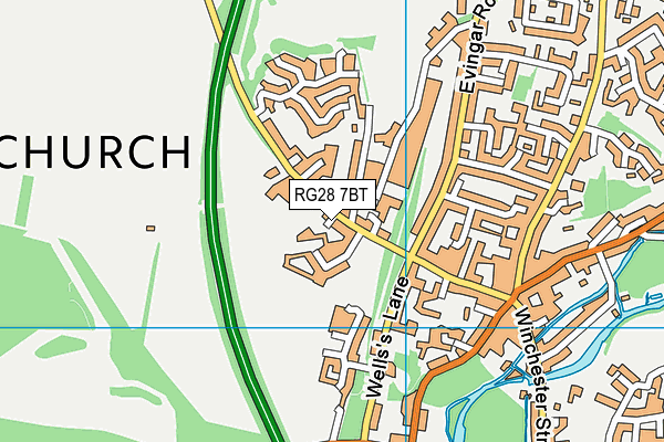 RG28 7BT map - OS VectorMap District (Ordnance Survey)