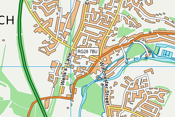 RG28 7BU map - OS VectorMap District (Ordnance Survey)