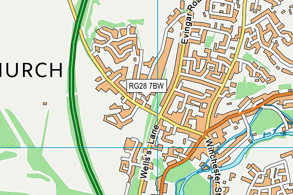 RG28 7BW map - OS VectorMap District (Ordnance Survey)