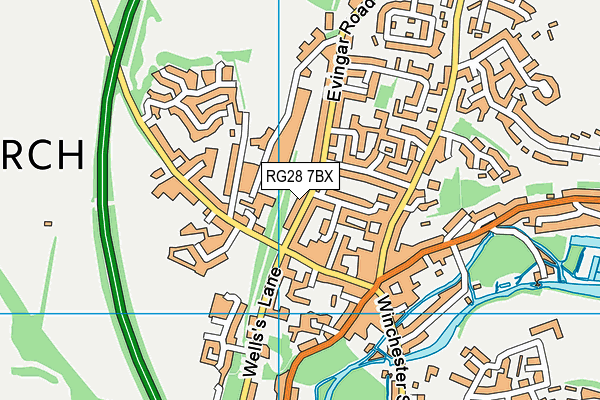 RG28 7BX map - OS VectorMap District (Ordnance Survey)