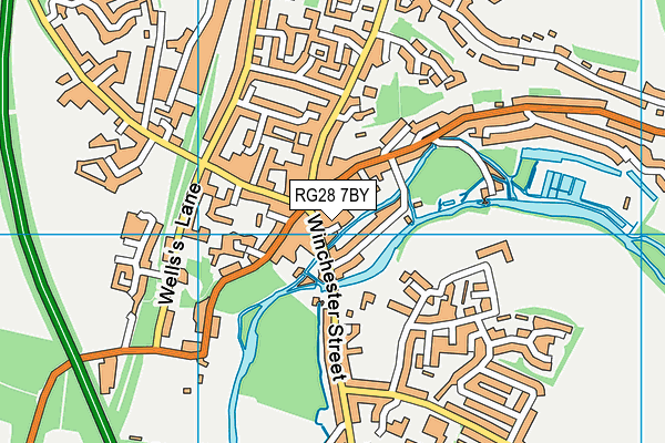 RG28 7BY map - OS VectorMap District (Ordnance Survey)