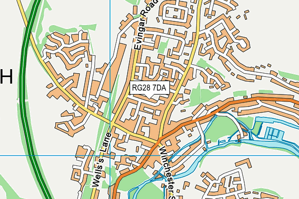 RG28 7DA map - OS VectorMap District (Ordnance Survey)