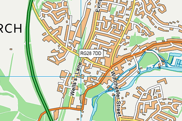 RG28 7DD map - OS VectorMap District (Ordnance Survey)