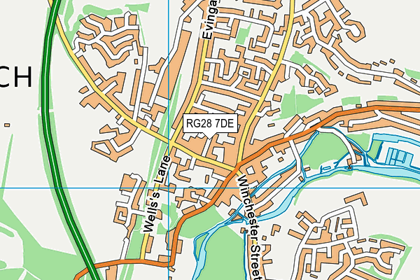 RG28 7DE map - OS VectorMap District (Ordnance Survey)