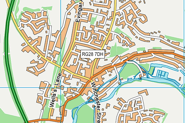 RG28 7DH map - OS VectorMap District (Ordnance Survey)