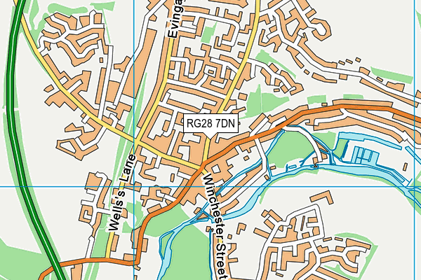 RG28 7DN map - OS VectorMap District (Ordnance Survey)