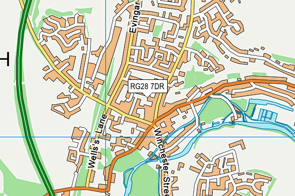 RG28 7DR map - OS VectorMap District (Ordnance Survey)