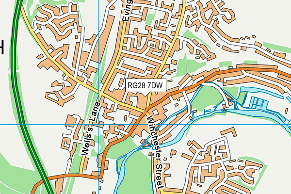RG28 7DW map - OS VectorMap District (Ordnance Survey)