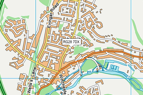 RG28 7DX map - OS VectorMap District (Ordnance Survey)